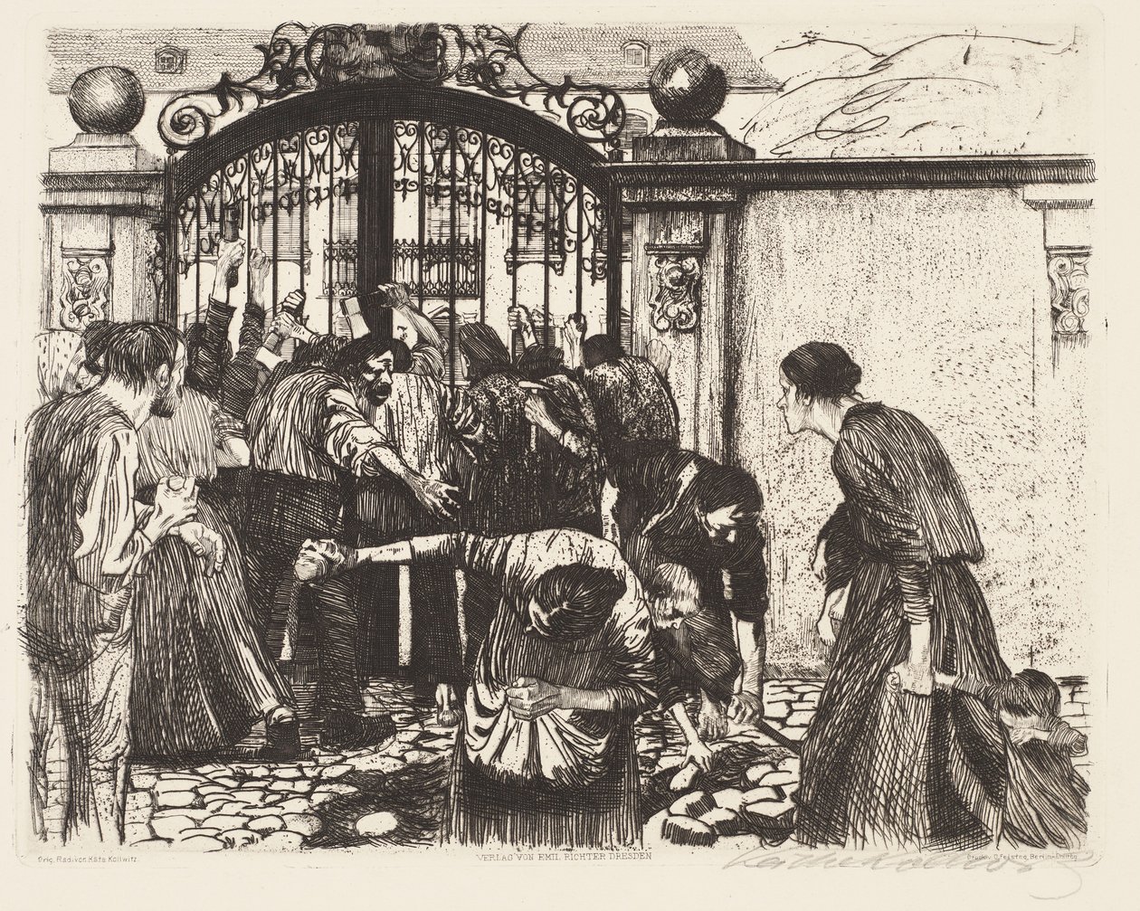 Atak autorstwa Käthe Kollwitz