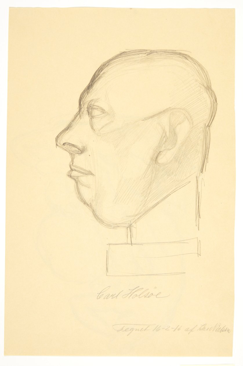 Portret malarza Carla Holsøe (1863-1935) autorstwa Kai Nielsen