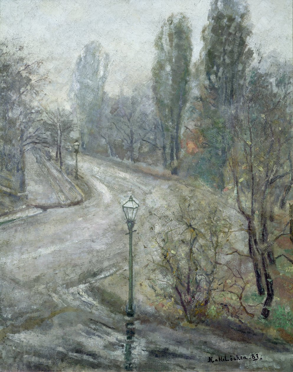 Widok z ulicy Drammenstreet w Oslo autorstwa Kalle Lochen
