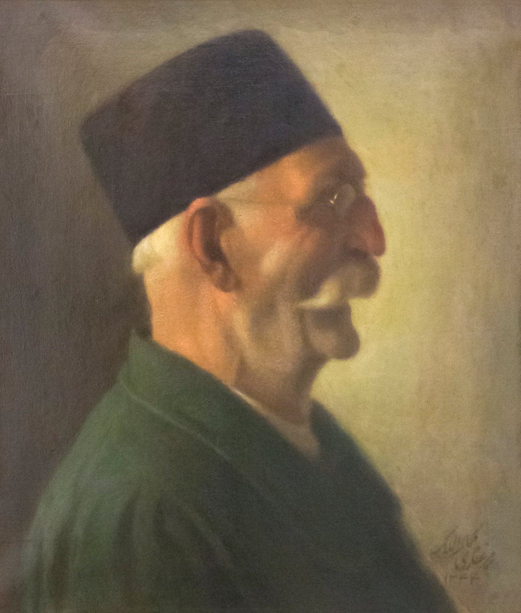 Autoportret, Kamal-ol-Molk, olej na płótnie, muzeum sztuk pięknych, kompleks muzealny Sa