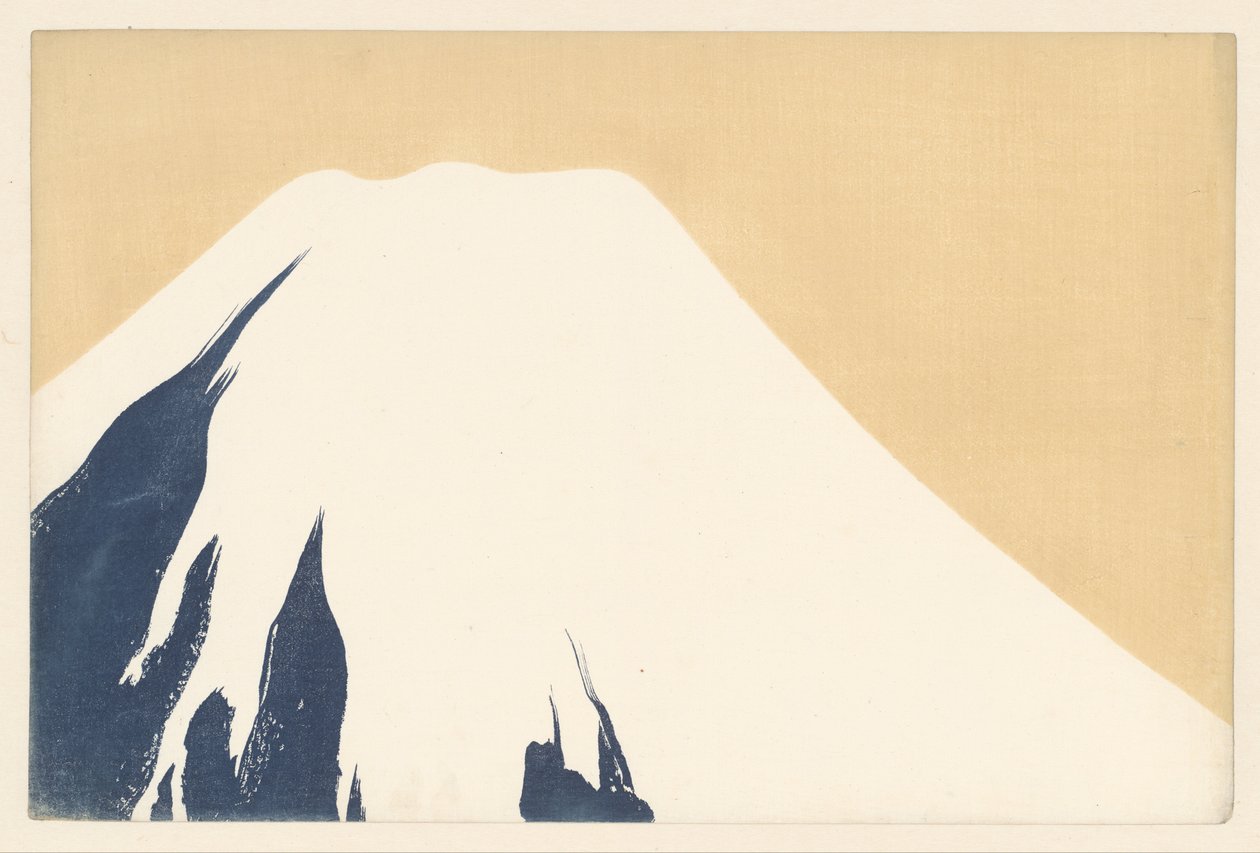 Góra Fuji, 1909 (drewnodruk) autorstwa Kamisaka Sekka