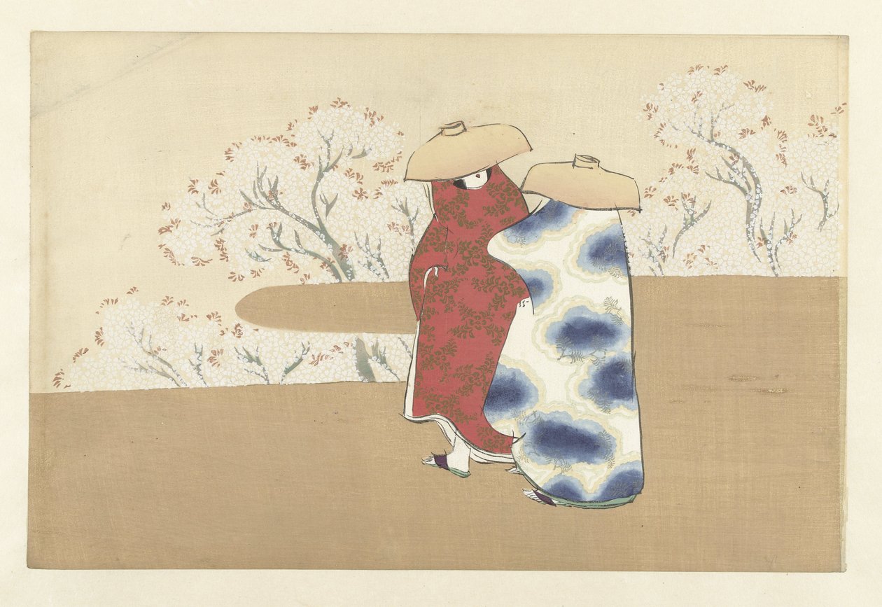 Wiosna, 1909 (drewnodruk) autorstwa Kamisaka Sekka