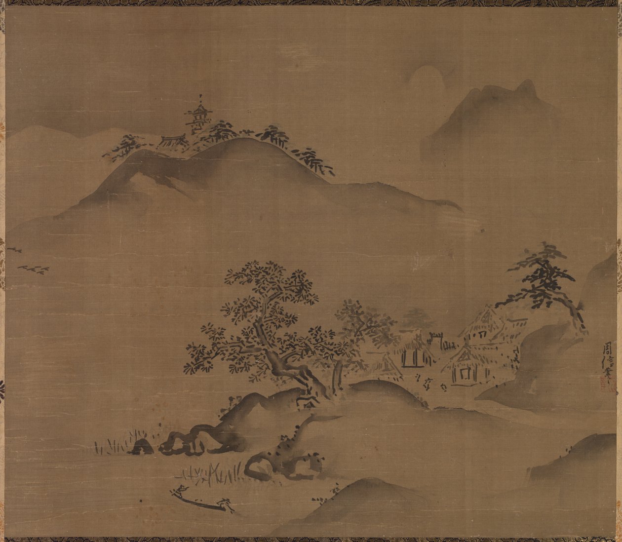 Krajobraz. autorstwa Kano Chikanobu