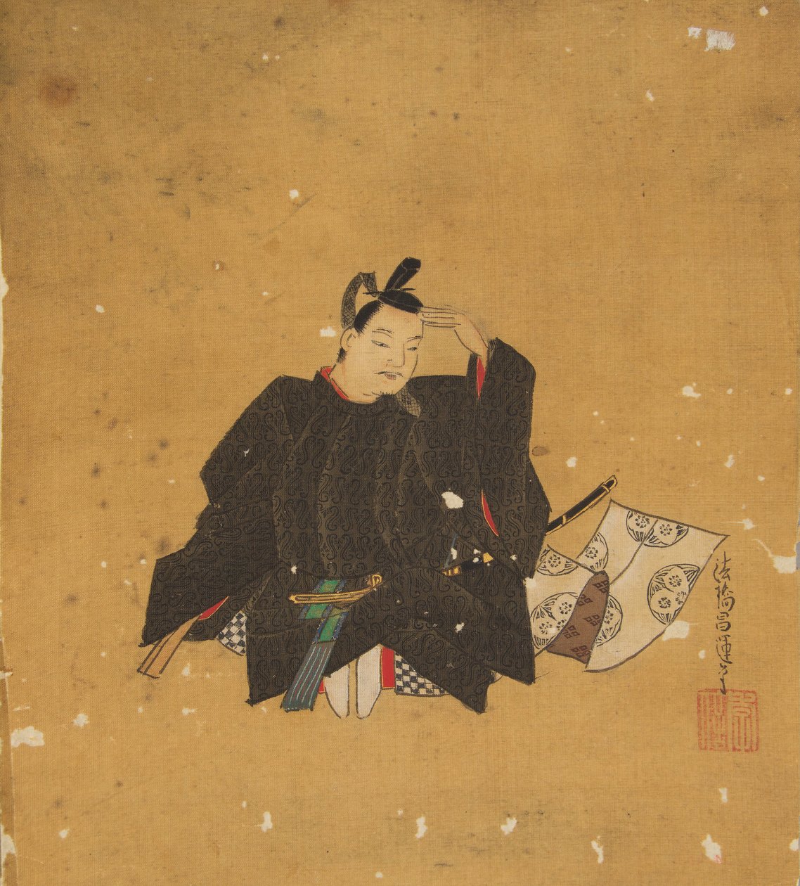 Poeta nieśmiertelny, XVII wiek. autorstwa Kano Shoun