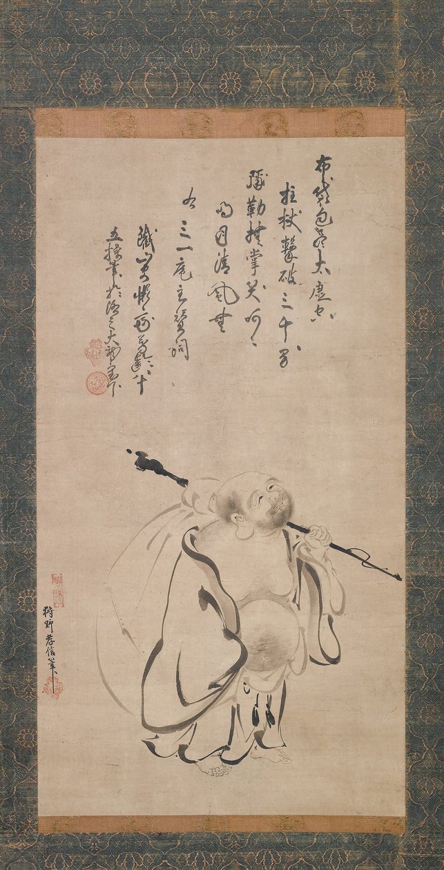 Hotej, 1616. autorstwa Kano Takanobu