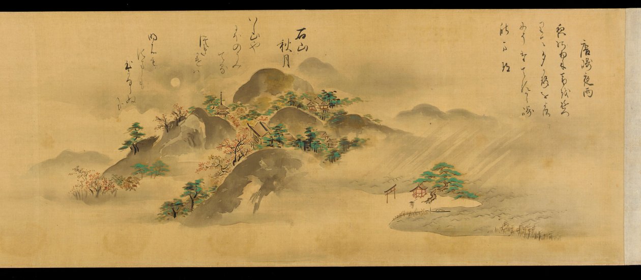 Osiem widoków prowincji Omi, okres Edo, 1670. autorstwa Kanō Tan’yū