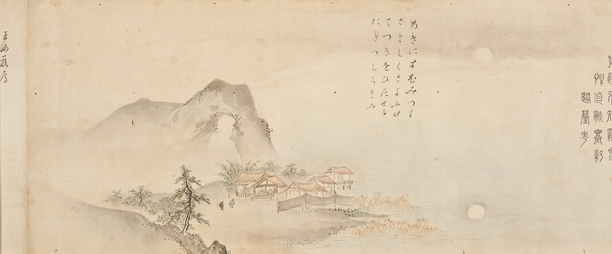 Osiem widoków rzek Xiao i Xiang, 1675. autorstwa Kano Toun