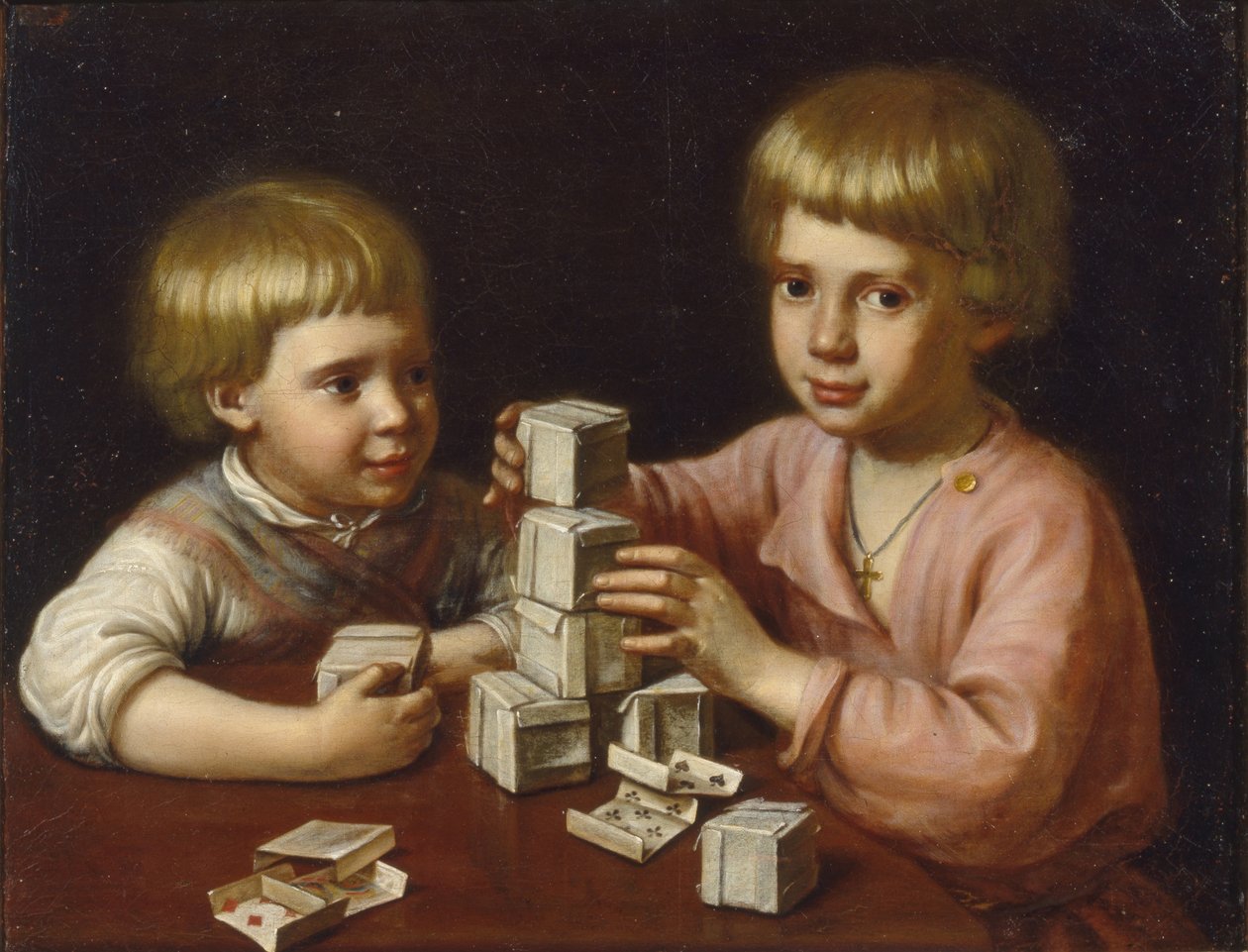 Dzieci bawiące się, 1837 autorstwa Kapiton Stepanovich Pavlov