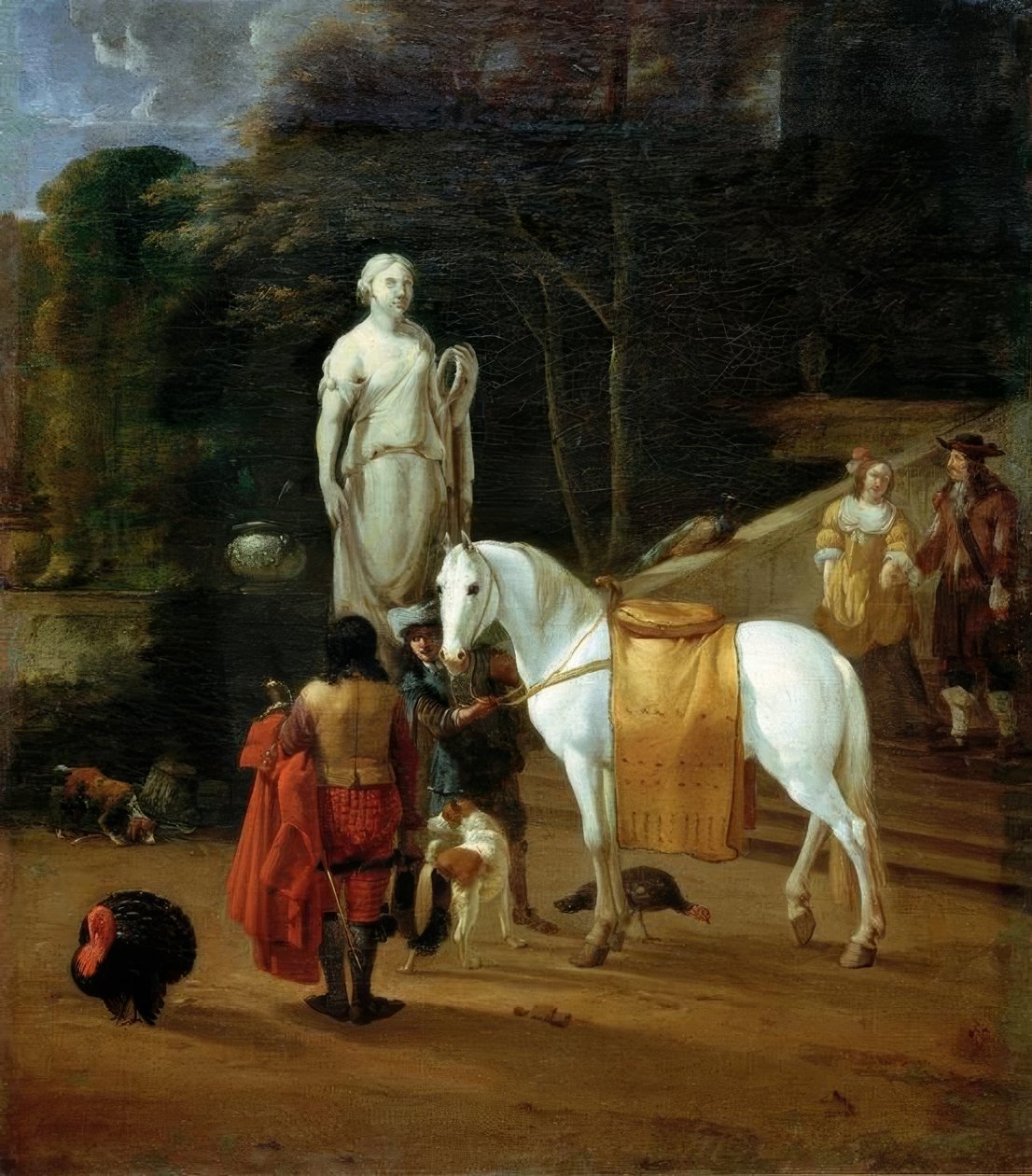 Pożegnanie przed pałacem autorstwa Karel Dujardin