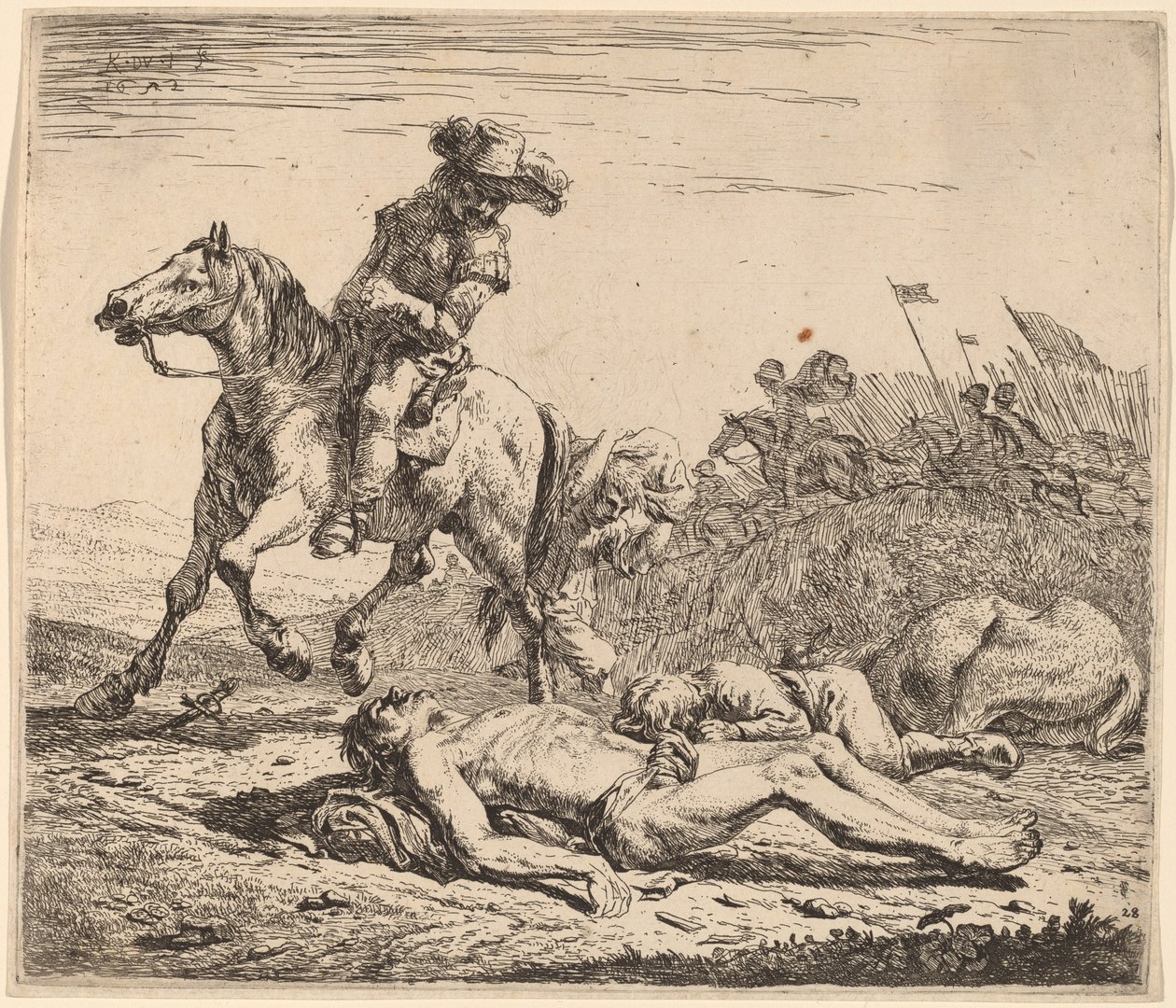 Pole bitwy autorstwa Karel Dujardin