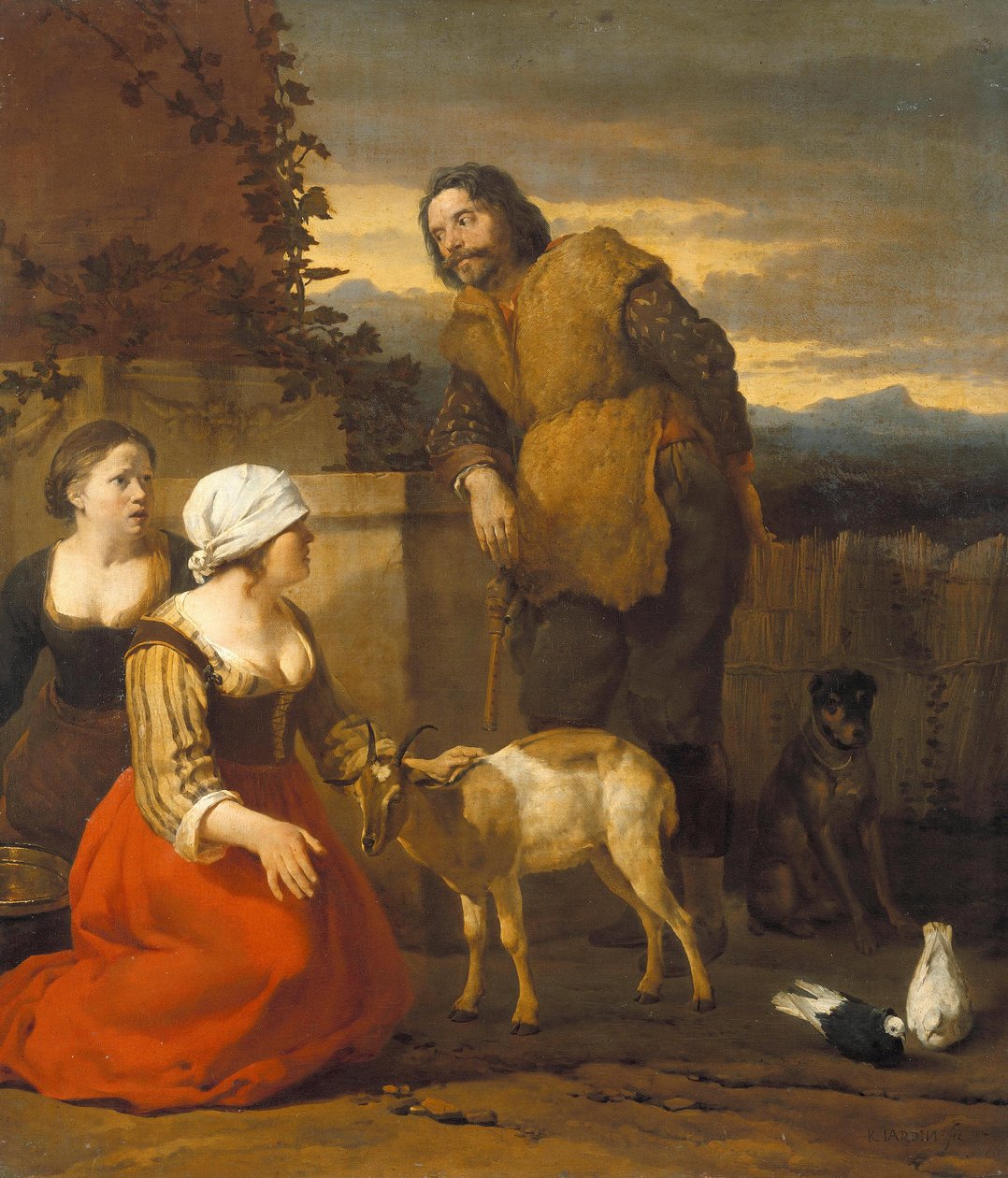 Chora koza autorstwa Karel Dujardin