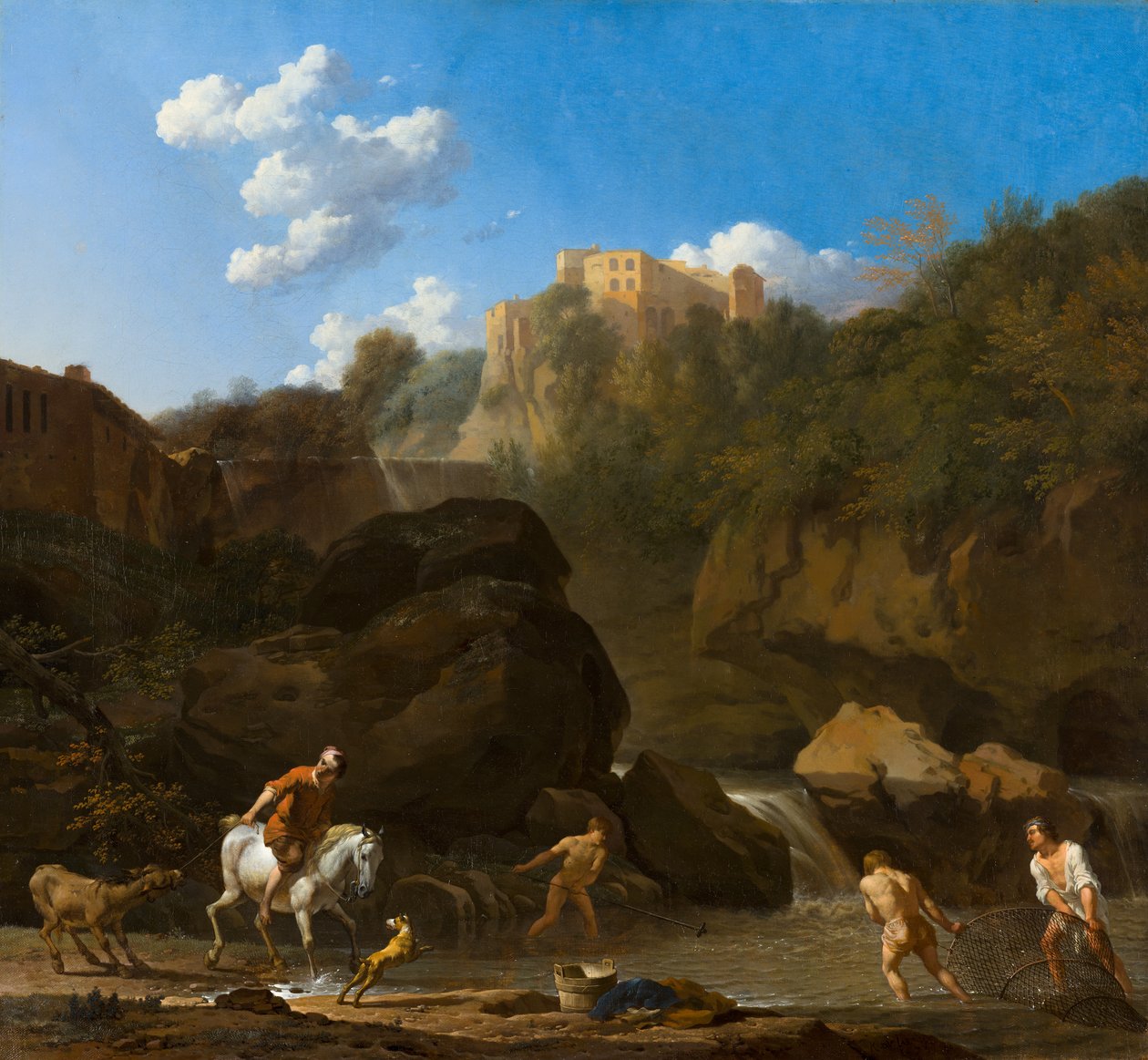 Wodospady w Tivoli autorstwa Karel Dujardin