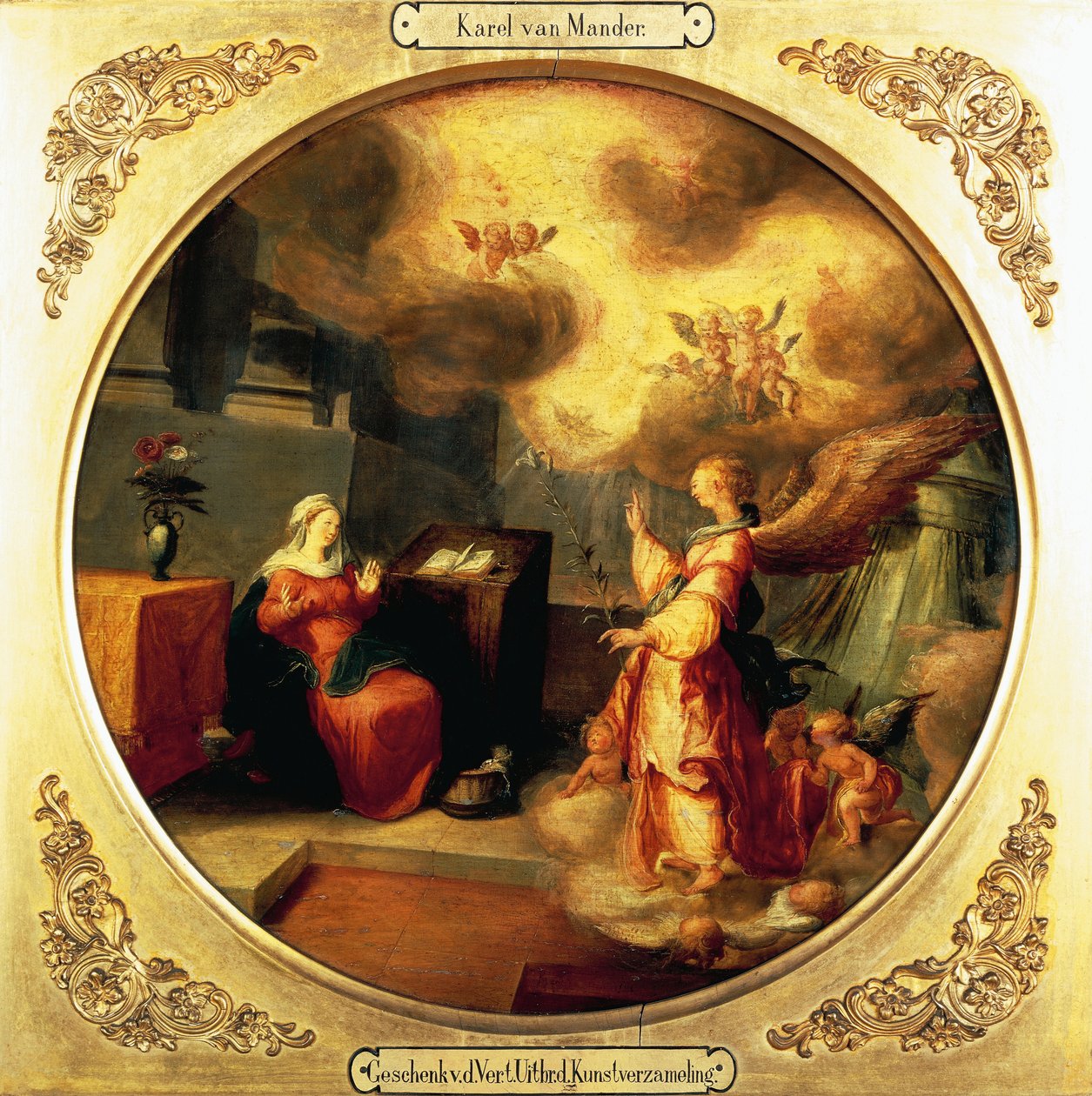 Zwiastowanie, Karel van Mander I (1548-1606) autorstwa Karel Van Mander