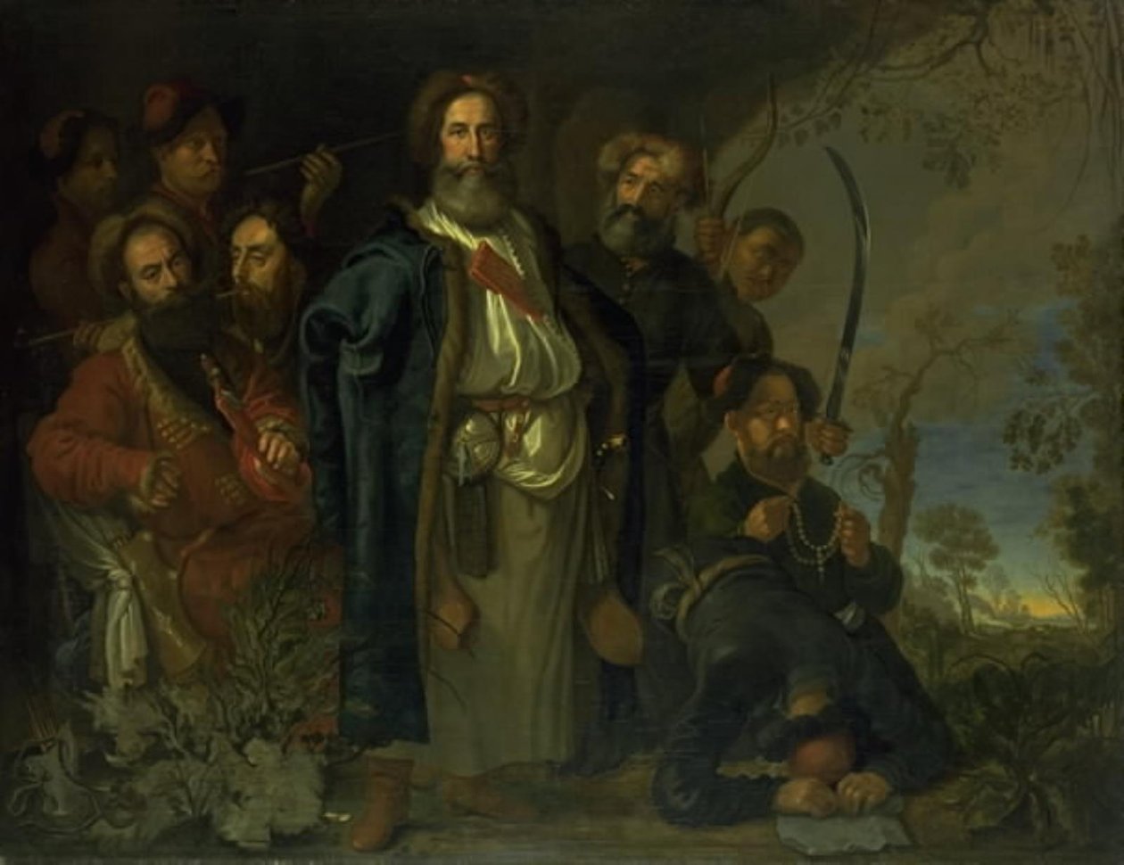 Delegacja tatarska z wizytą w Kopenhadze autorstwa Karel van III Mander