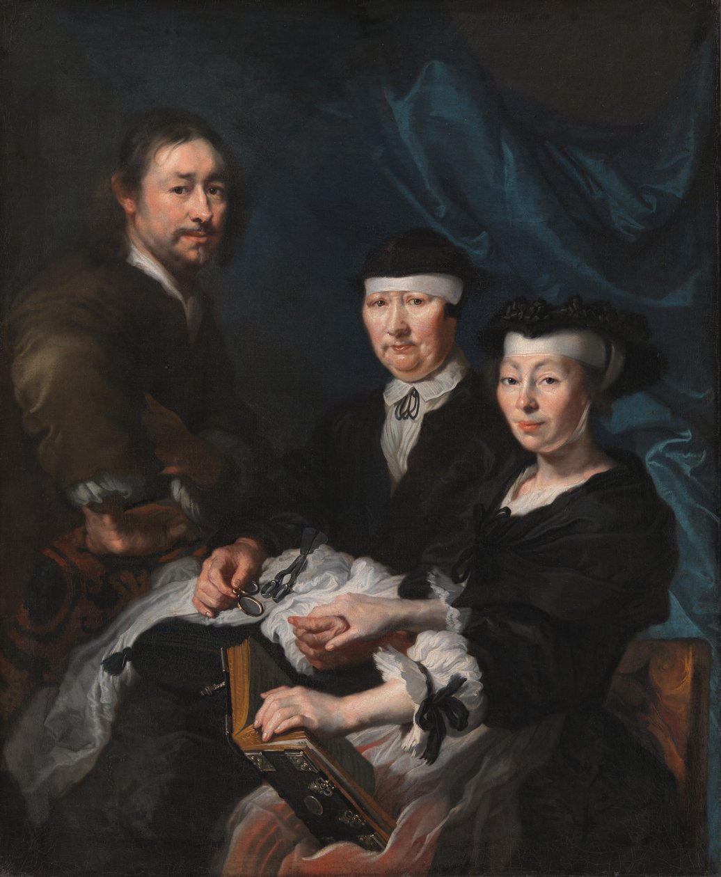 Artysta z rodziną autorstwa Karel van III Mander