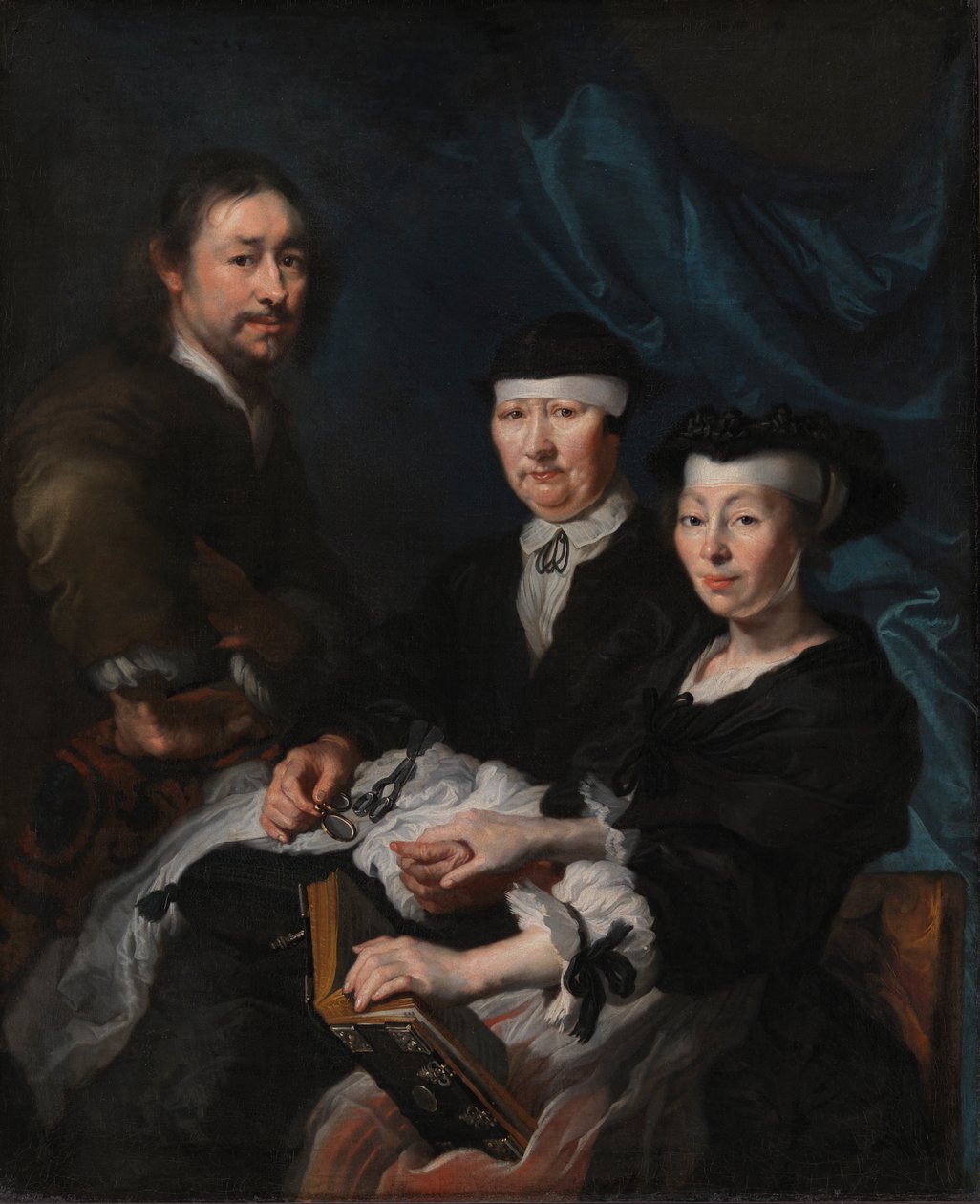 Artysta z rodziną autorstwa Karel van III Mander