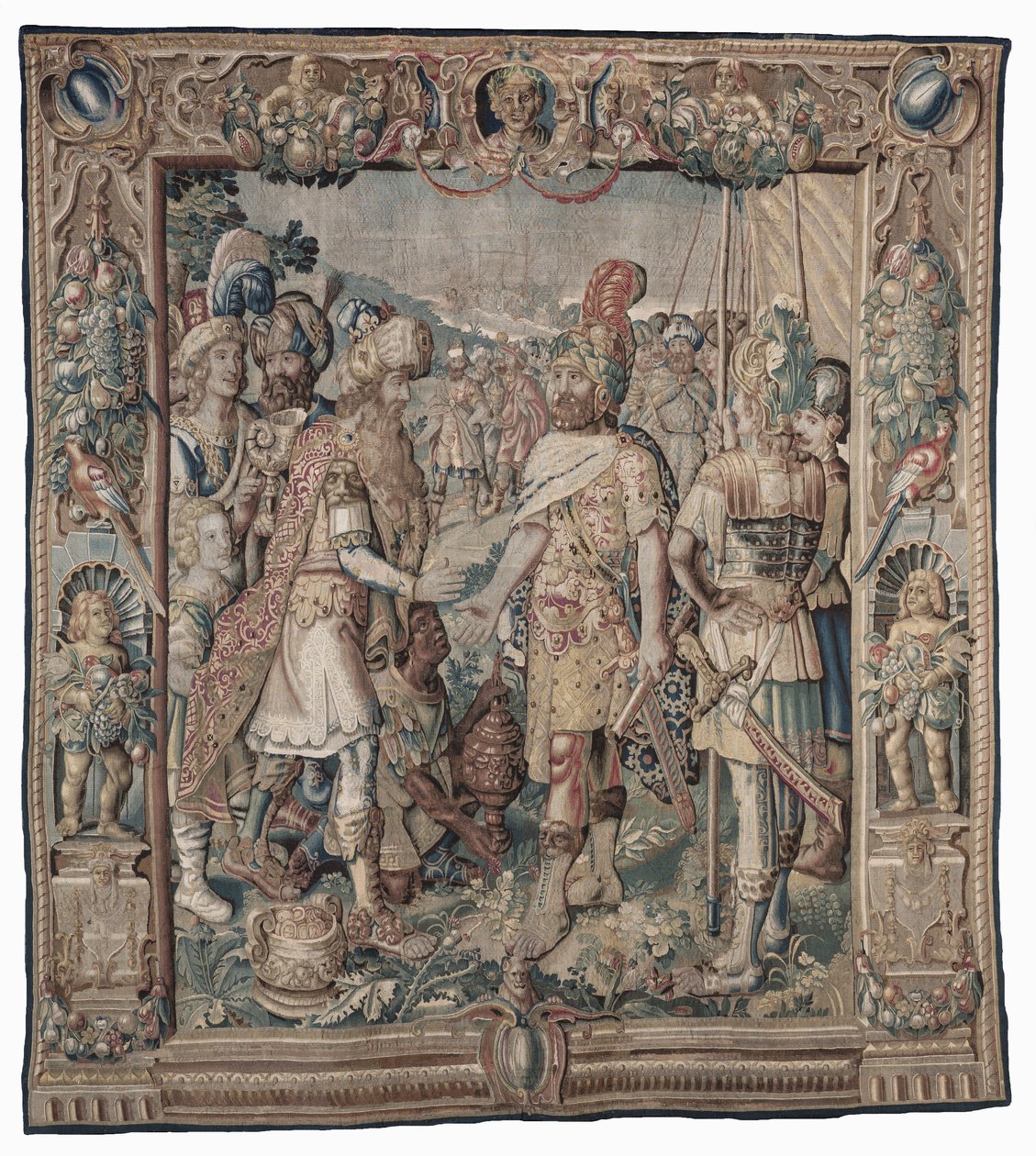 Antoniusz odnosi jedyne zwycięstwo nad Partami; gobelin autorstwa Karel van II Mander