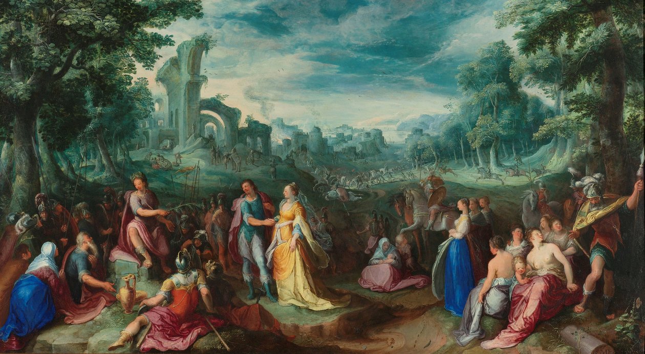 Kontynencja Scypiona Kontynencja Scypiona. Na odwrocie: Alegoria o naturze autorstwa Karel van Mander (I)