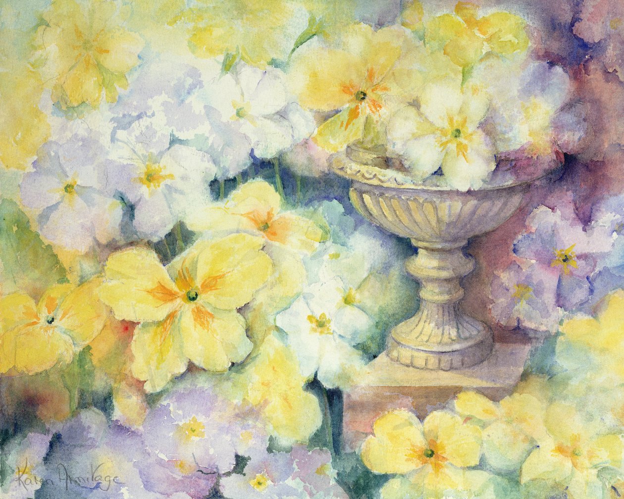Polyanthus w Hurst autorstwa Karen Armitage