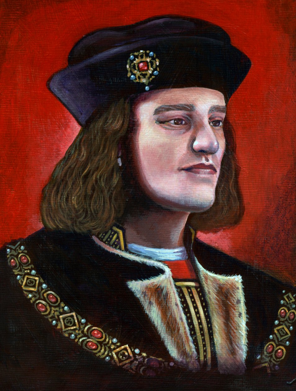 Współczesne malarstwo króla Ryszarda III 1452-1485, 2013 autorstwa Karen Humpage