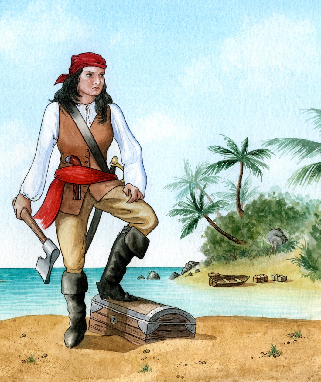 Mary Read, 1690-1720, brytyjscy piraci Mate autorstwa Karen Humpage