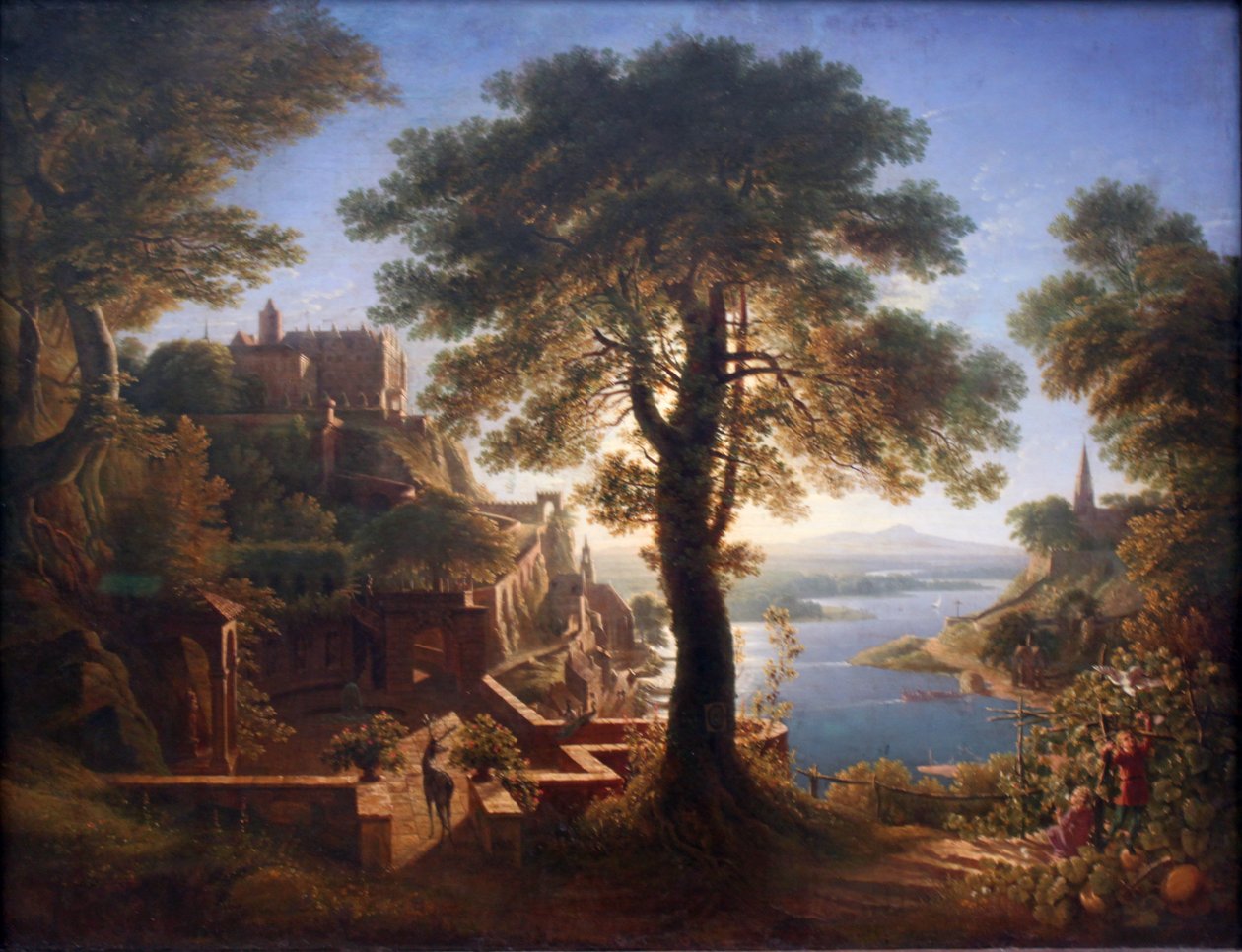 Zamek nad rzeką autorstwa Karl Friedrich Schinkel