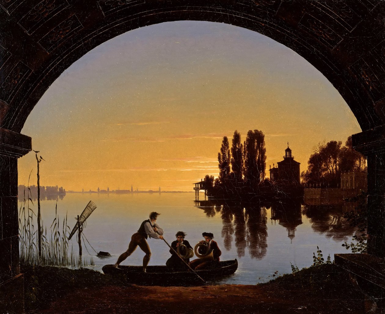 Spreeufer bei Stralau autorstwa Karl Friedrich Schinkel