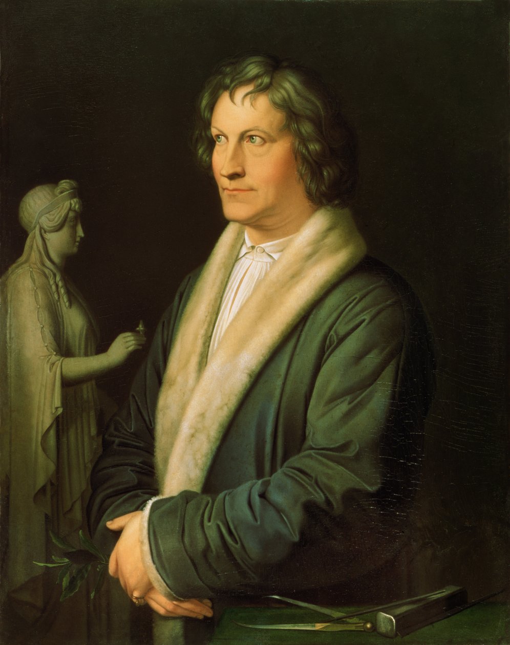 Portret rzeźbiarza Bertela Thorvaldsena, 1823 autorstwa Karl Joseph Begas
