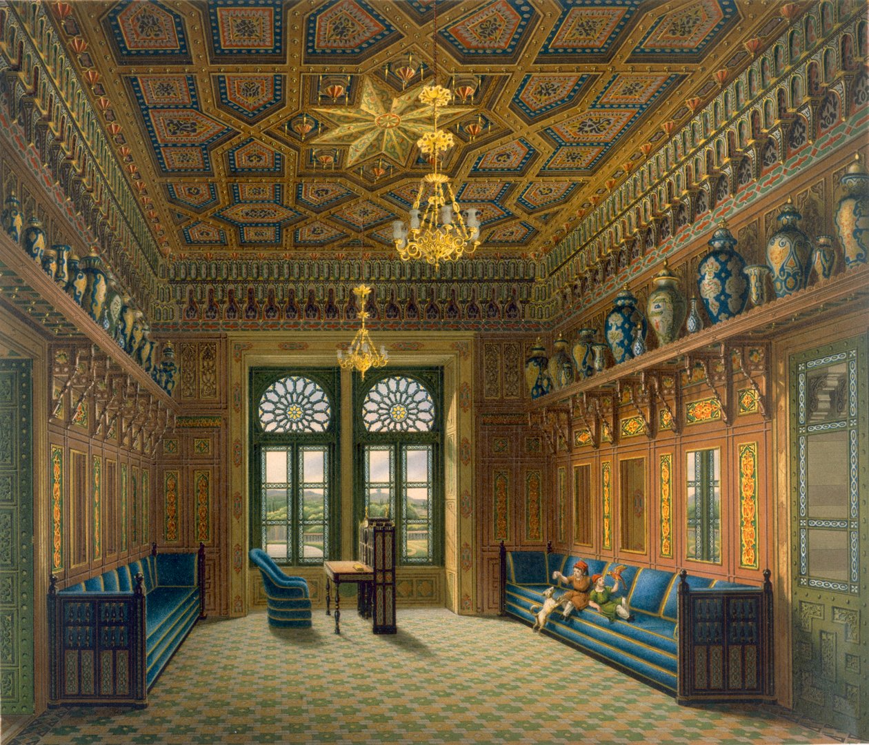 Projekt Wielkiej Sali Recepcyjnej, 1837 r. autorstwa Karl Ludwig Wilhelm Zanth