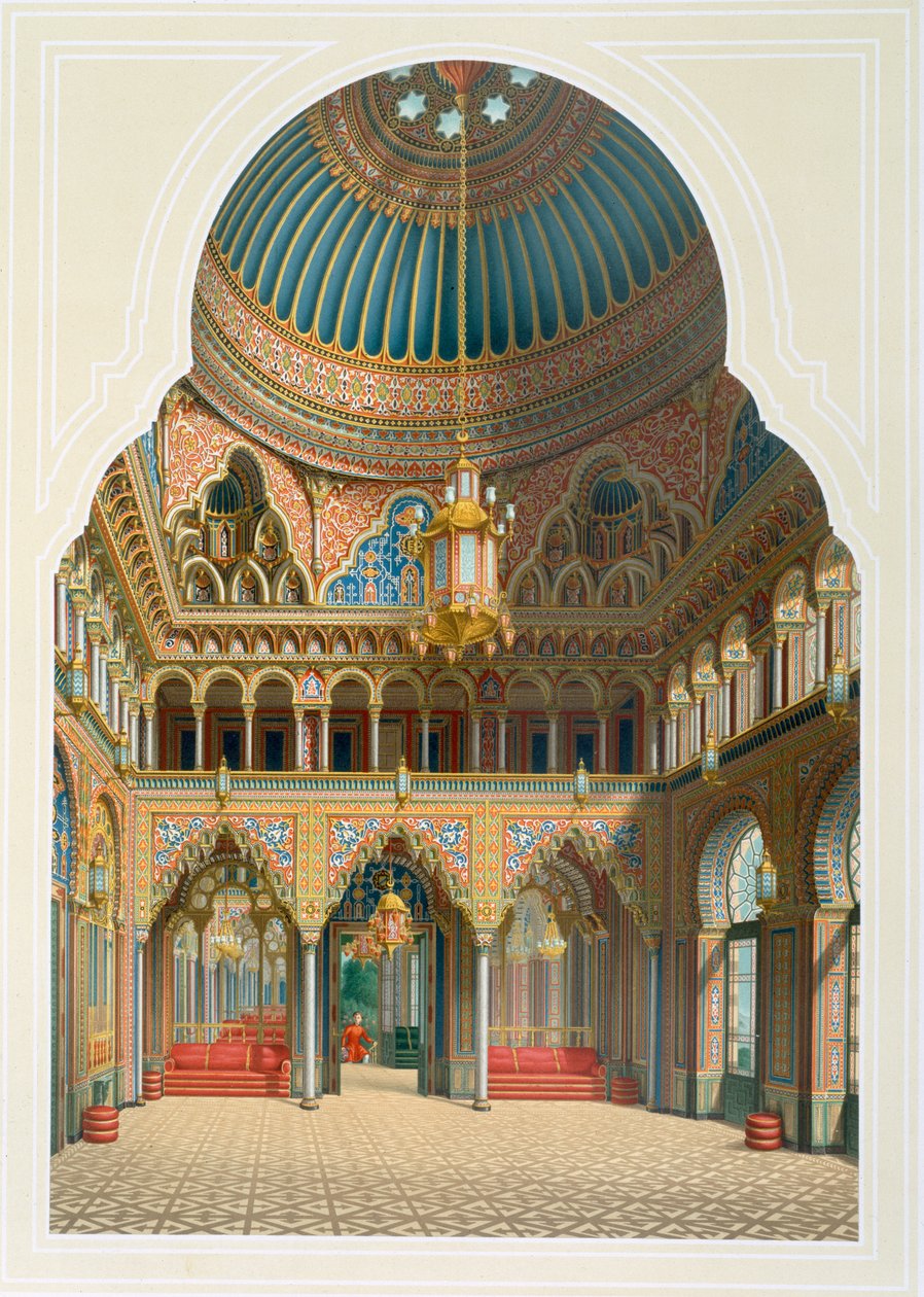 Projekt holu wejściowego do Wilhelma, 1837 autorstwa Karl Ludwig Wilhelm Zanth