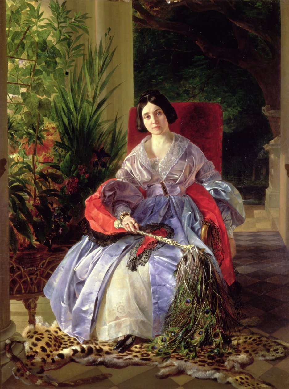 Portright księżniczki Elizavety Pavlovna Saltykovej (1802-63) 1841 autorstwa Karl Pavlovich Bryullov