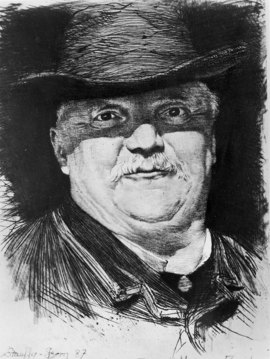 Portret Conrada Ferdinanda Meyera autorstwa Karl Stauffer Bern