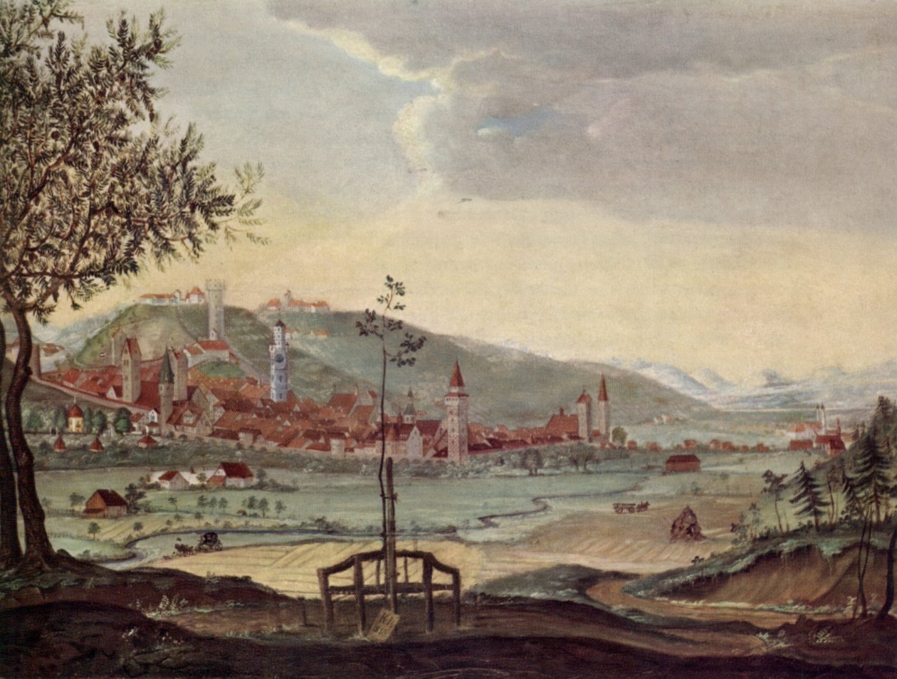 Ravensburg od północnego zachodu autorstwa Karl von Herrich