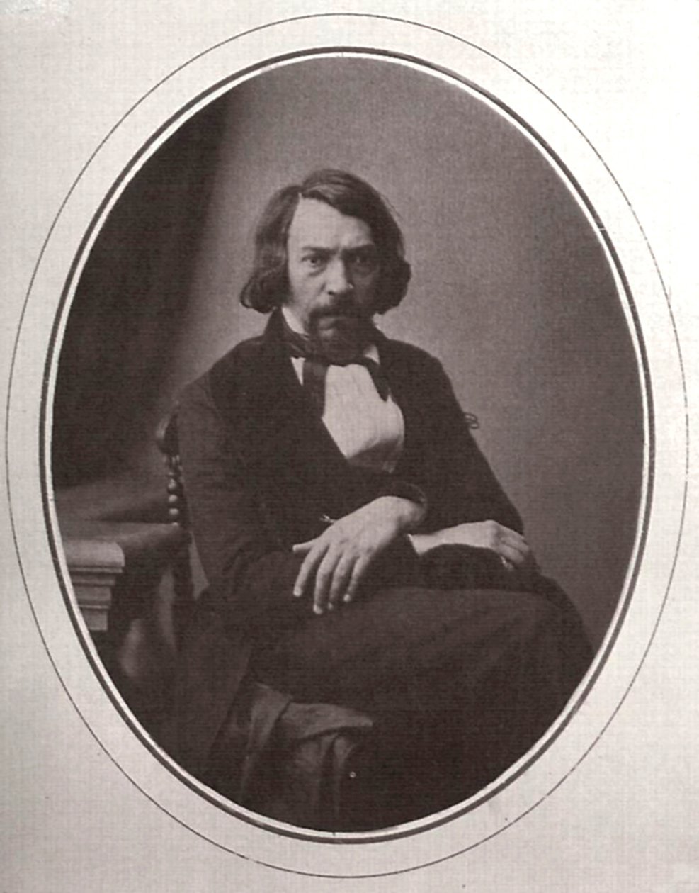 Aleksiej Stiepanowicz Chomiakow, rosyjski poeta religijny, ok. 1858 r. autorstwa Karl August Bergner