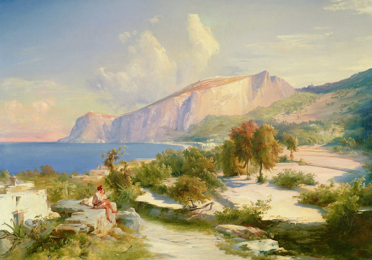 Marina Grande, Capri, ok. 1829 autorstwa Carl Blechen