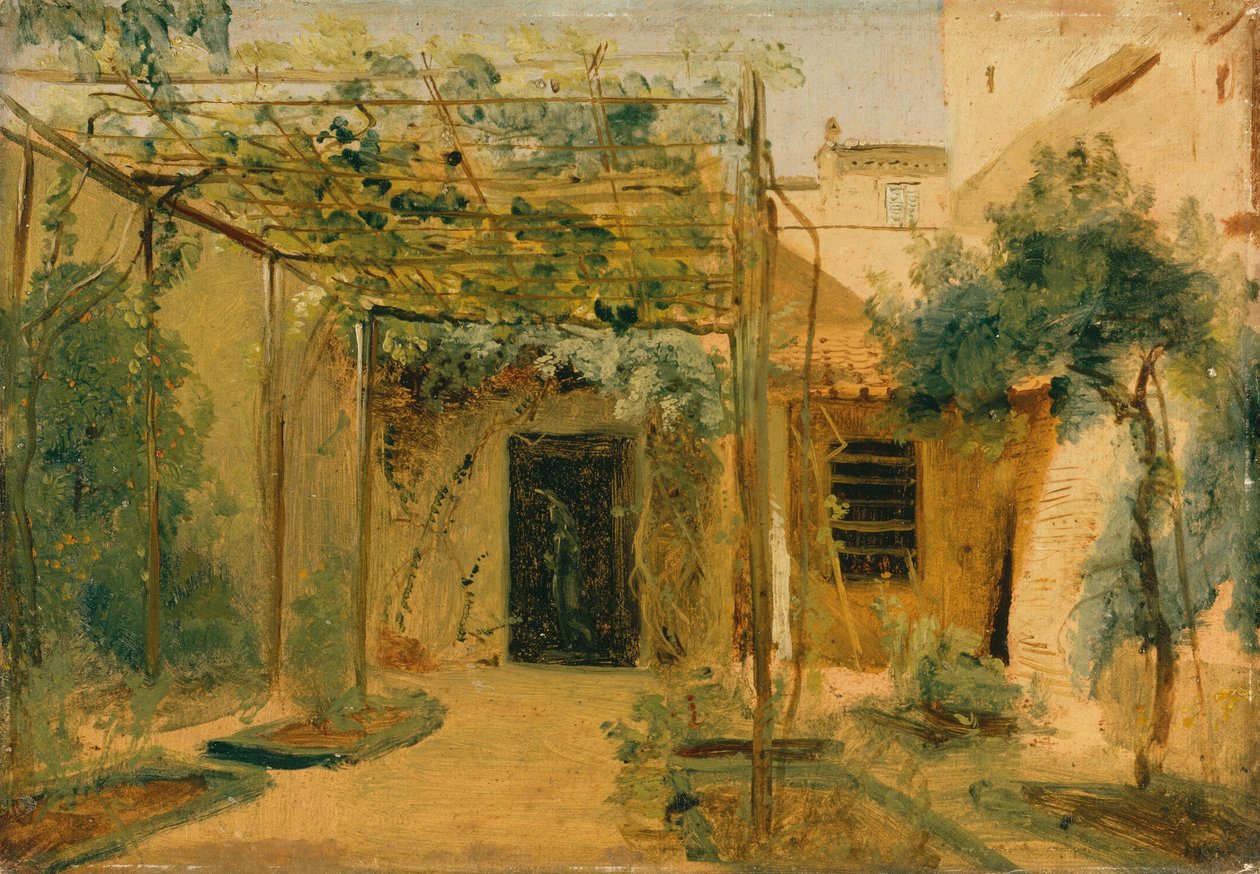 Pracownia rzeźbiarza Rudolfa Schadowa, ok. 1828-29 (olej na tekturze) autorstwa Karl Blechen