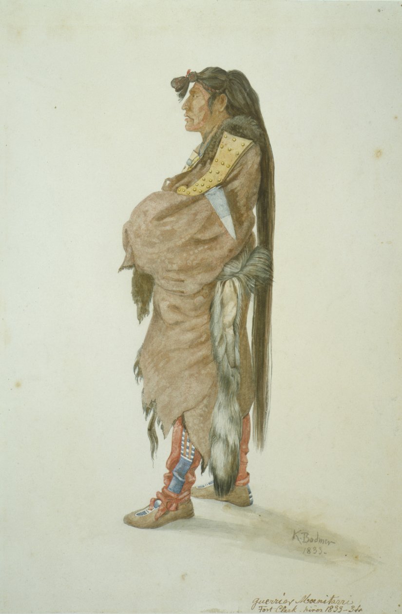 Ahsch? Psa Masihichsi, człowiek Hidatsa autorstwa Karl Bodmer
