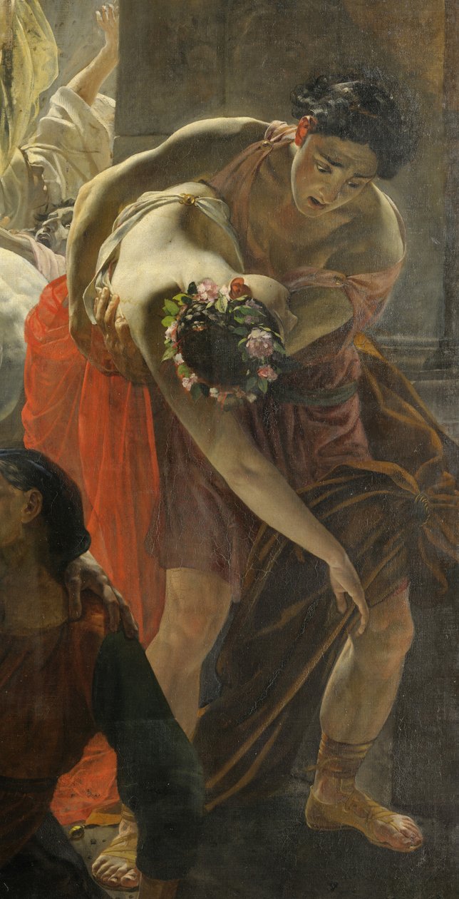 Fragment Ostatniego dnia Pompejów (autor Karl Bryullov, 1833, Muzeum Rosyjskie) autorstwa Karl Pavlovich Bryullov