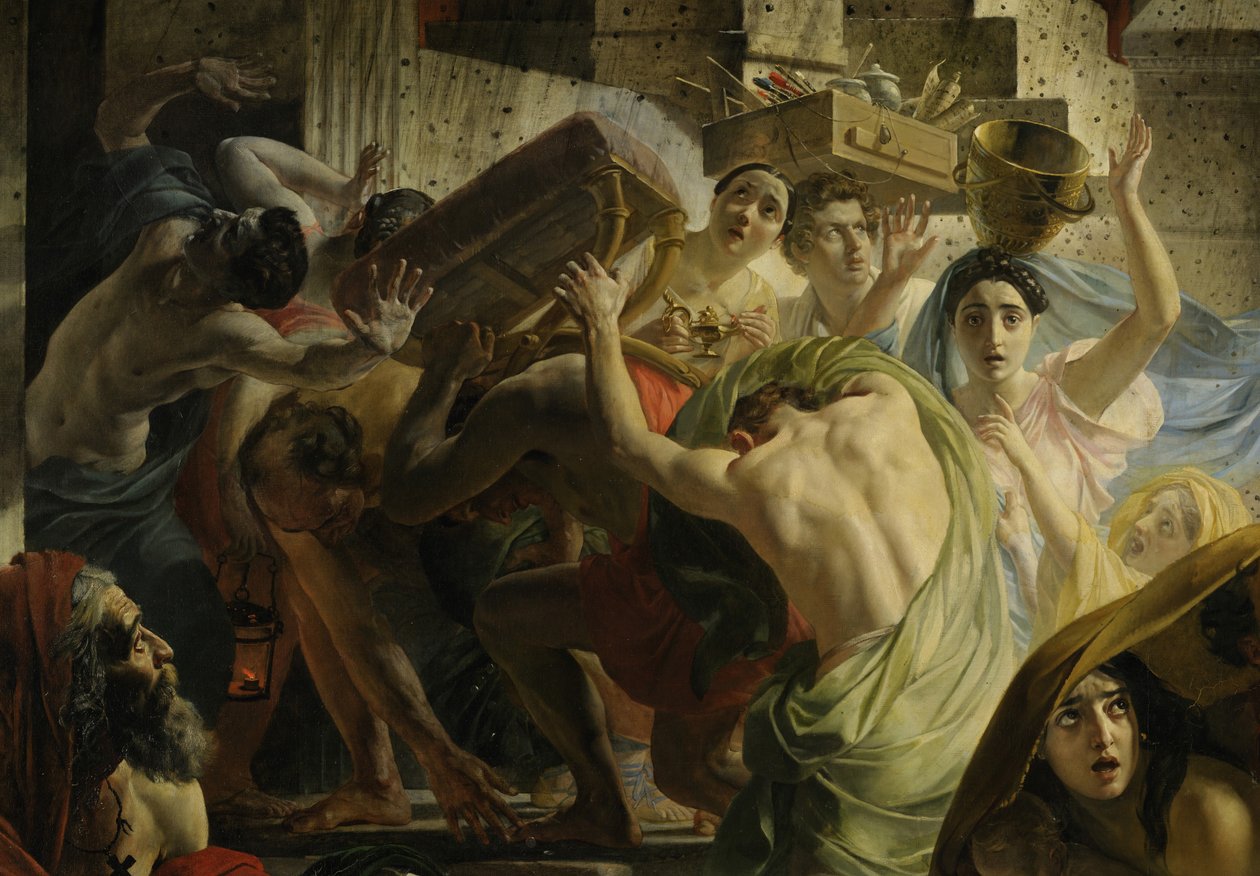 Fragment Ostatniego dnia Pompejów (autor Karl Bryullov, 1833, Muzeum Rosyjskie) autorstwa Karl Pavlovich Bryullov