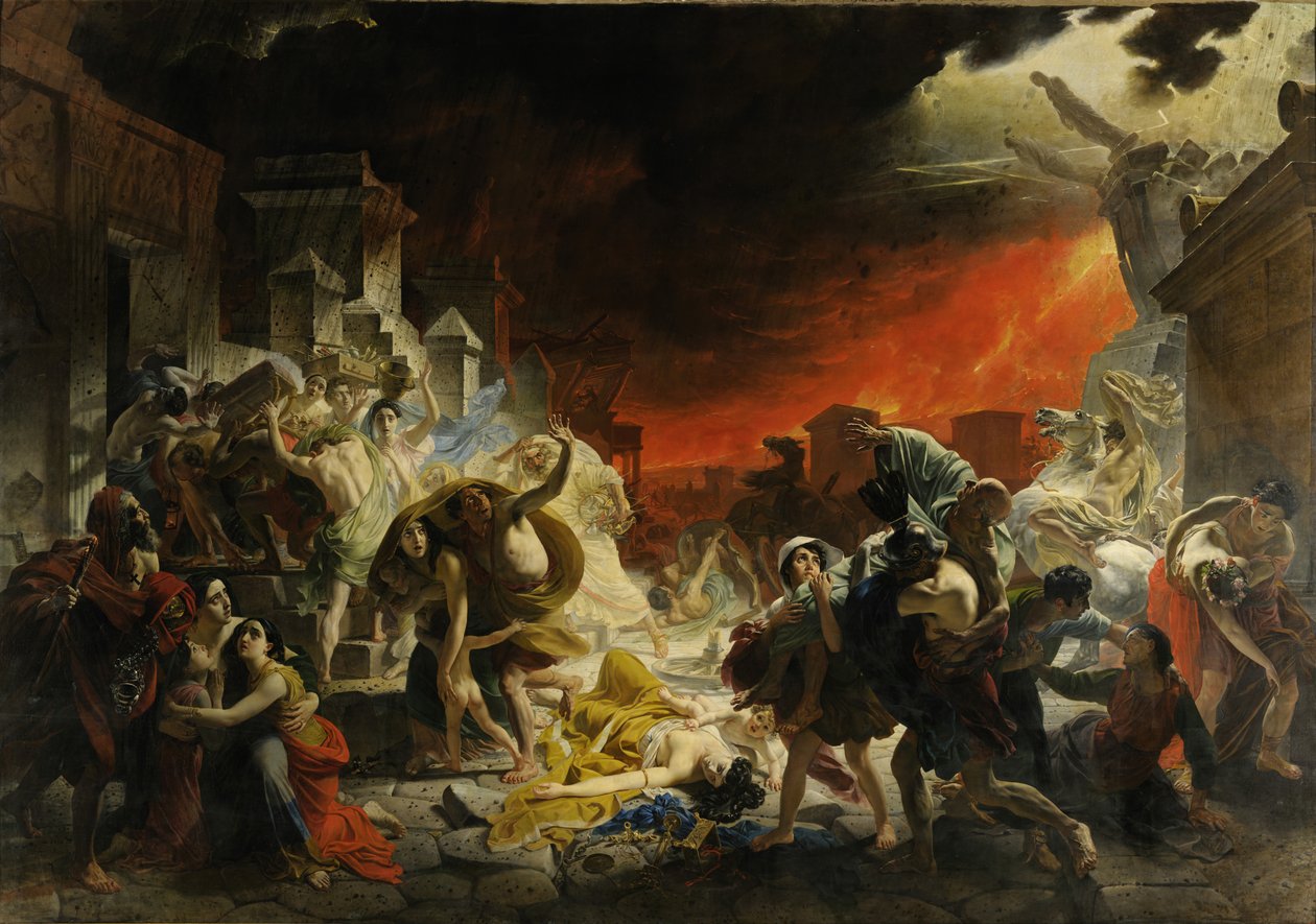 Ostatni dzień Pompejów autorstwa Karl Bryullov