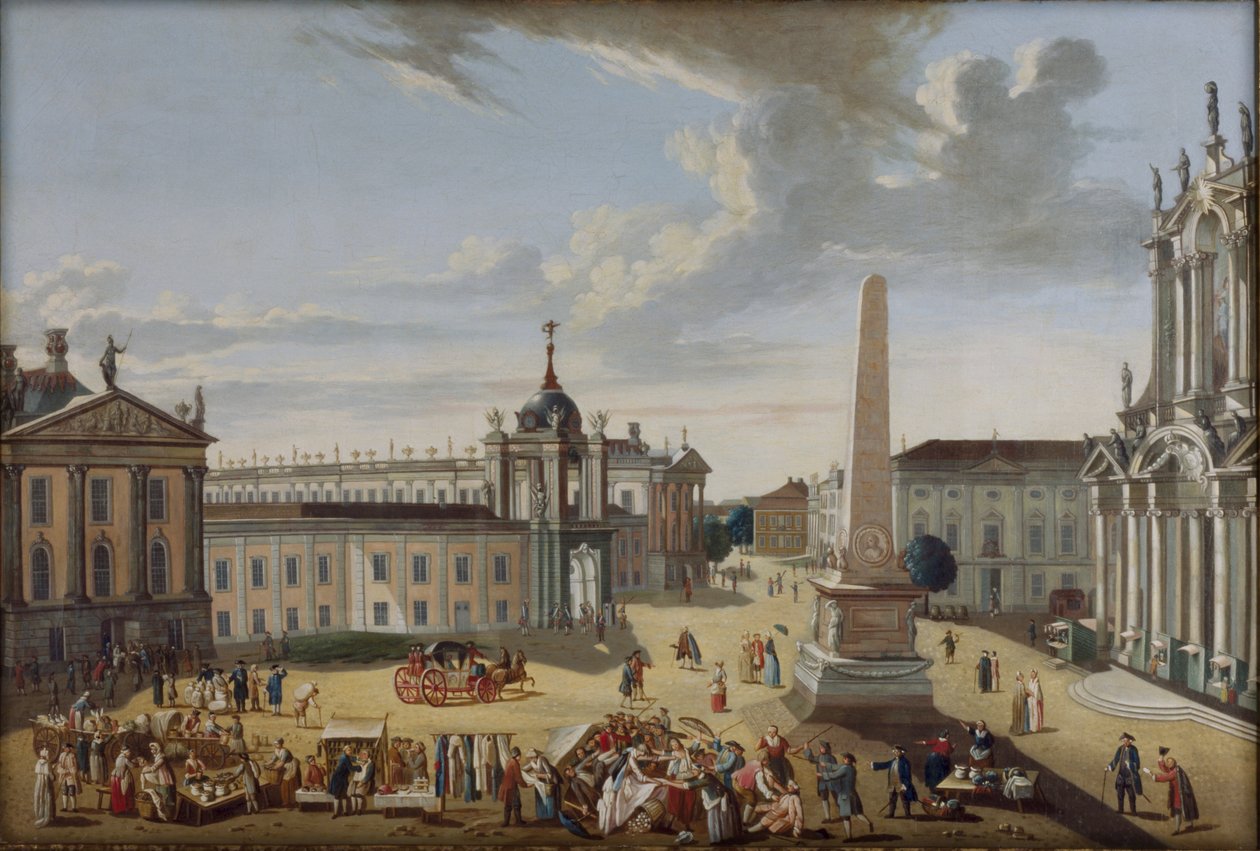 Alter Markt Potsdam - widok na Schlossstraße autorstwa Karl Christian Wilhelm Baron