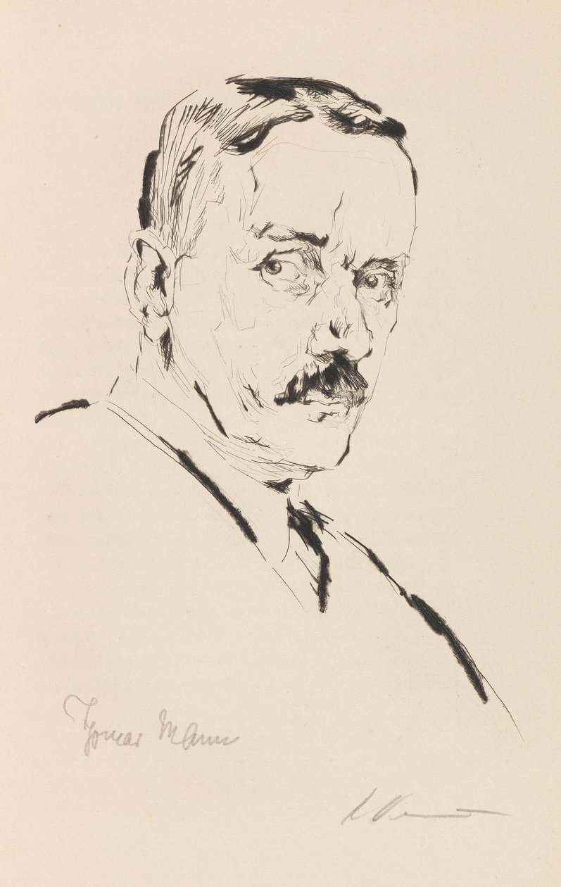 Portret Tomasza Manna 1875-1955, 1924. autorstwa Karl Dannemann