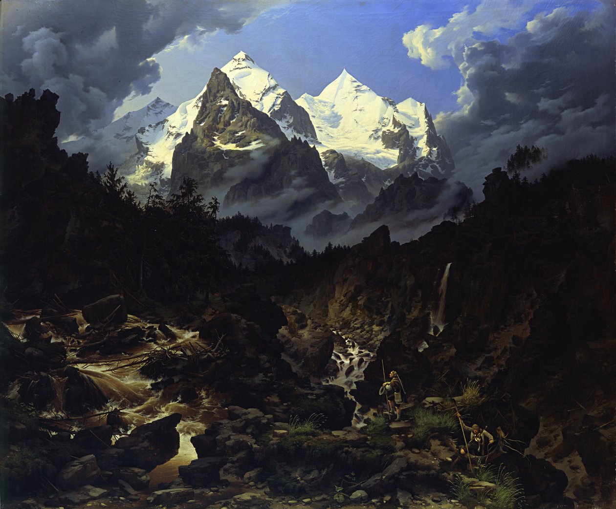 Wetterhorn, 1830. autorstwa Karl Eduard Biermann