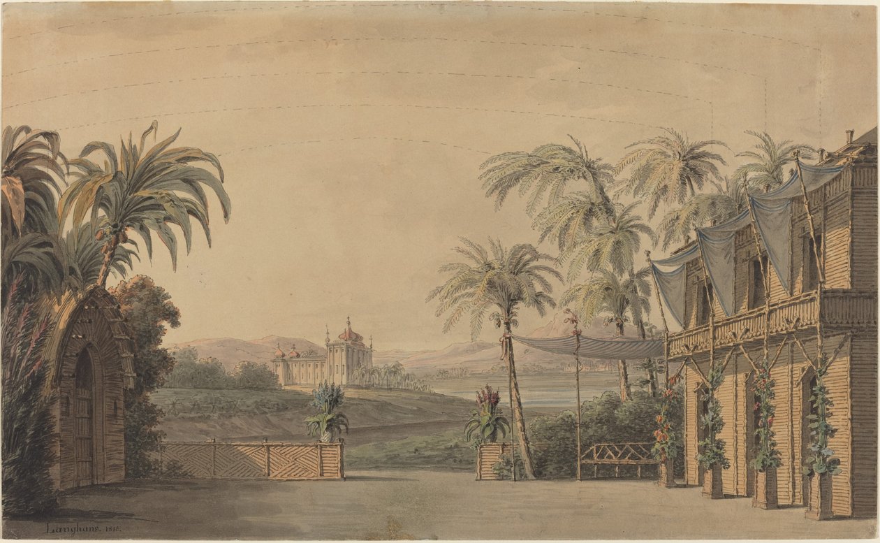 Turecka scenografia autorstwa Karl Ferdinand Langhans