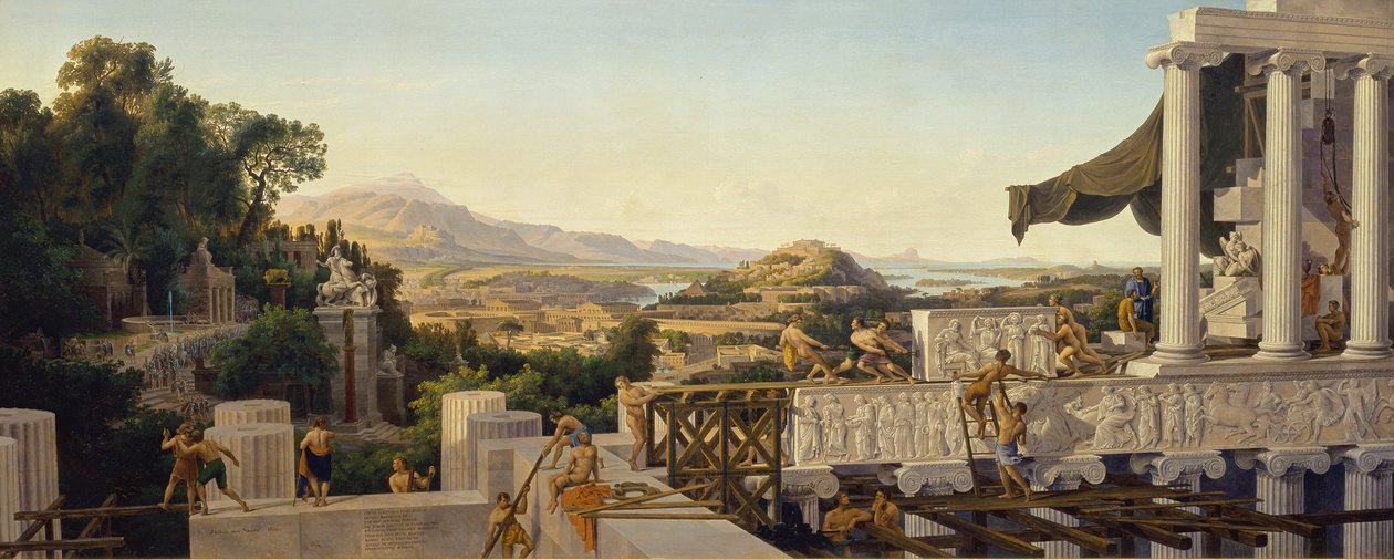 Spojrzenie na złoty wiek Grecji autorstwa Karl Friedrich Schinkel