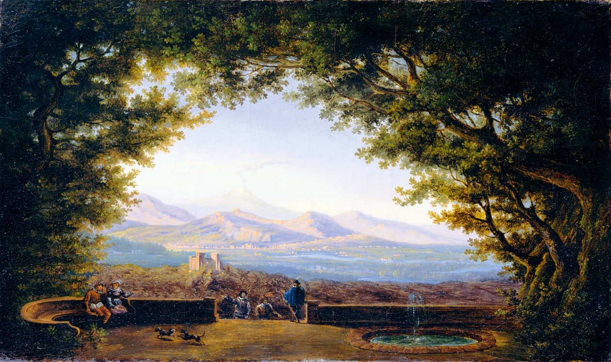Altana z rozległym widokiem (kopia według Karla Friedricha Schinkela) autorstwa Karl Friedrich Schinkel