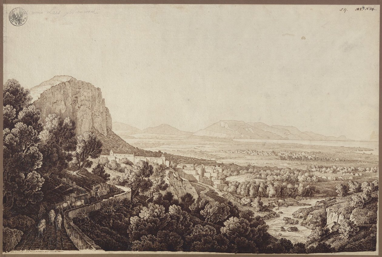 „Widok doliny Partinico na Sycylii” autorstwa Karl Friedrich Schinkel