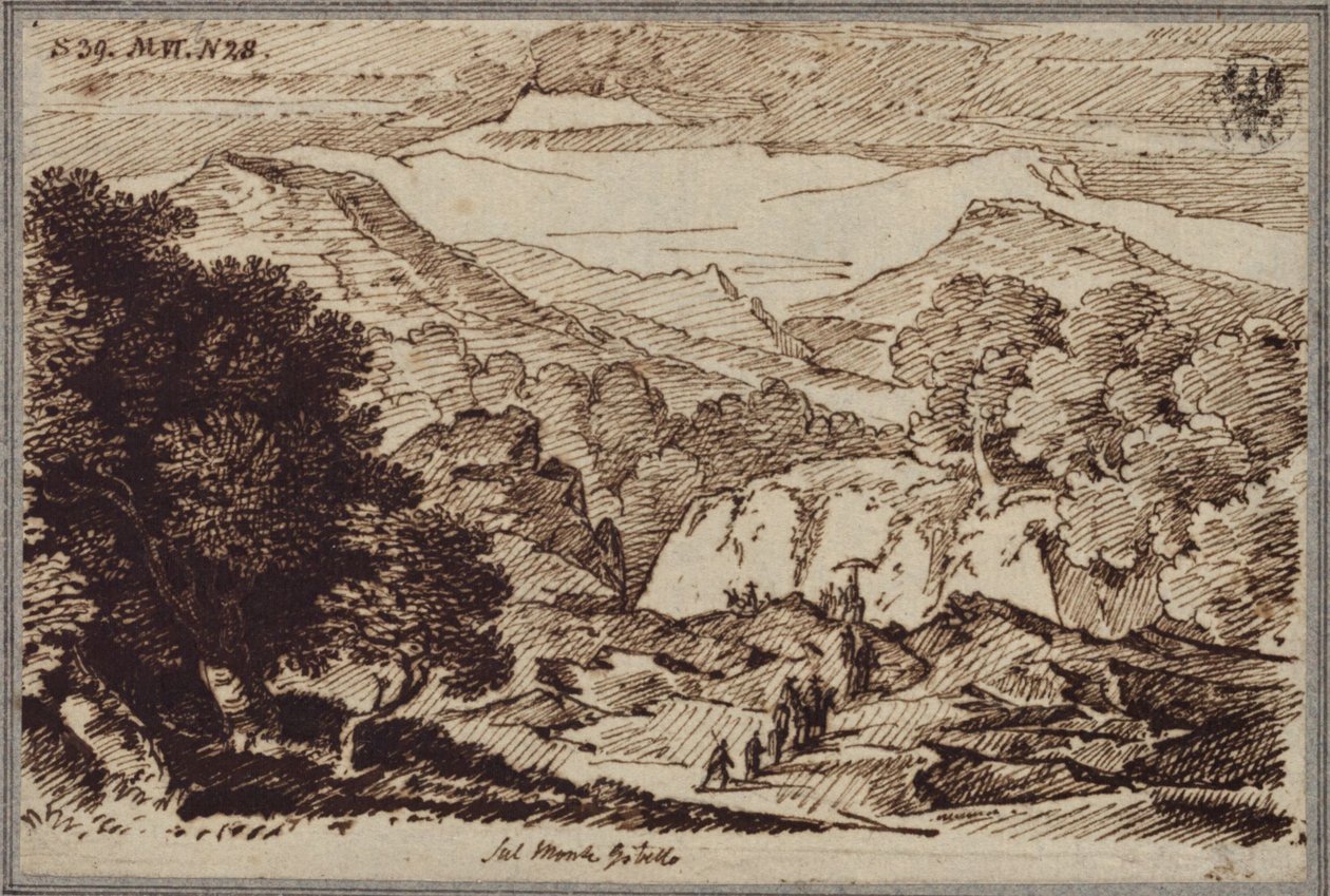 Na Monte Gibello w pobliżu Etny autorstwa Karl Friedrich Schinkel