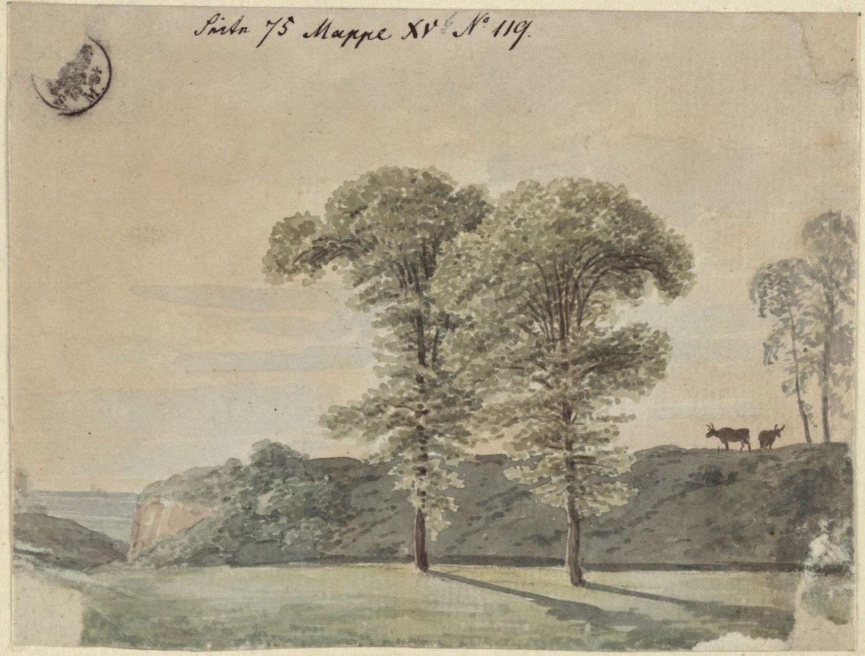 Badanie drzew autorstwa Karl Friedrich Schinkel