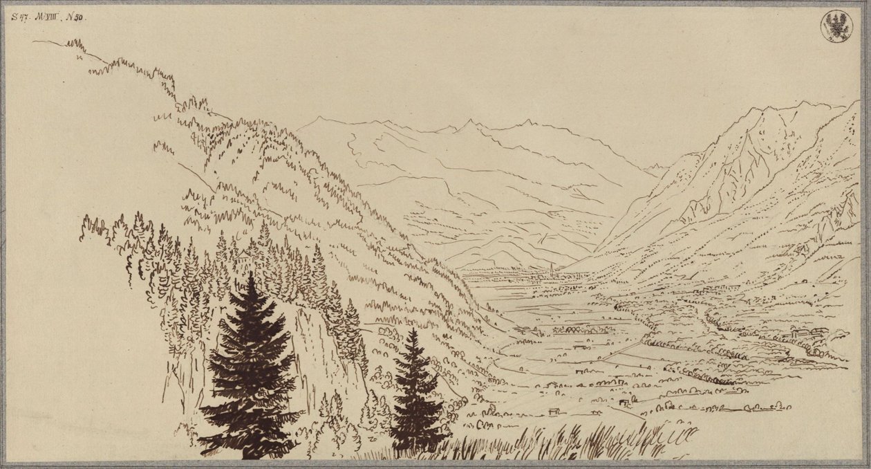 Dolina Gastein autorstwa Karl Friedrich Schinkel